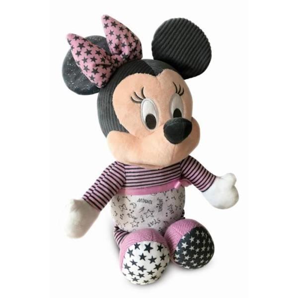 Clementoni - Minnie Night Light Mjukleksak Svart, brunt och rosa