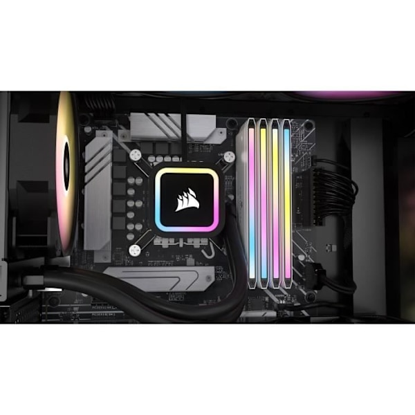 RAM-minne - CORSAIR - Dominator Titanium RGB DDR5 - 32GB 2x16GB DIMM - 6000MT/s - Intel XMP 3.0 - 1.40V - Vit