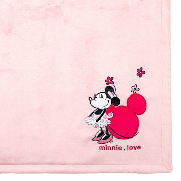 DISNEY Minnie Täcke - 75 x 100 cm Rosa