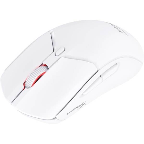 HyperX Pulsefire Haste 2 Wireless (Vit) - Trådlös spelmus - högerhänt - 26 000 DPI optisk sensor - 6 knappar - retro