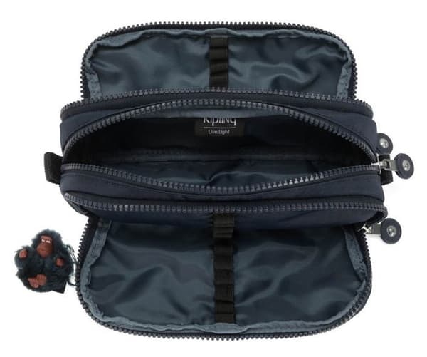 Pennfodral - KIPLING - Gitroy Pennfodral L - Blå True Blue Tonal - 3 fack - 21x9x5 cm blå