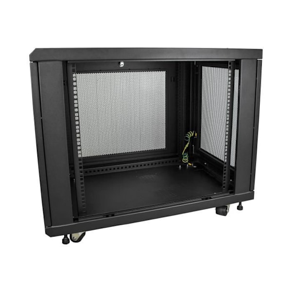 StarTech.com 12U Serverrack 31" Djupt serverskåp Nätverkskåpa 12U Patch Rack 12U 31" Svart Rack