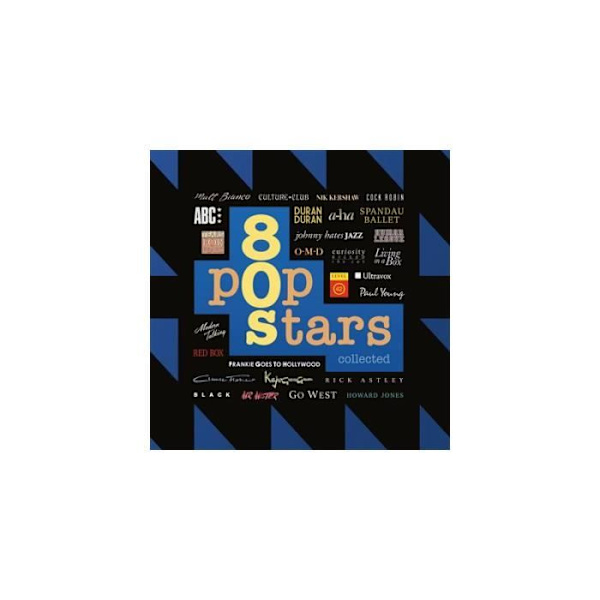 80-tals popstjärnor samlade färgglad vinyl