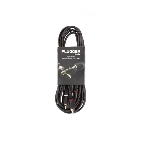 Plugger - RCA-kabel - RCA - 3m Easy Svart