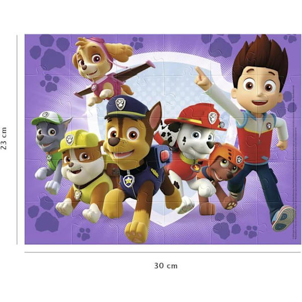 30 bitars pussel - Paw Patrol - Nathan - Tecknade serier och serier - Blandat - 4 år Flerfärgad