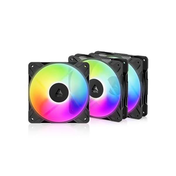 Premium-fläkt 120 mm - ARCTIC - P12 Pro Reverse A-RGB - Omvänd luftflöde - Pack om 3