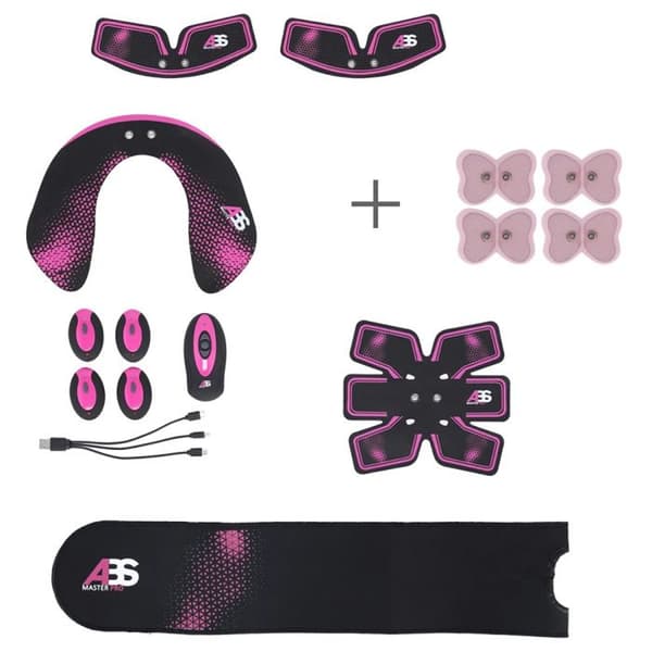 Electrostimulator HMS Abs Master Pro Multi Set svart/lila