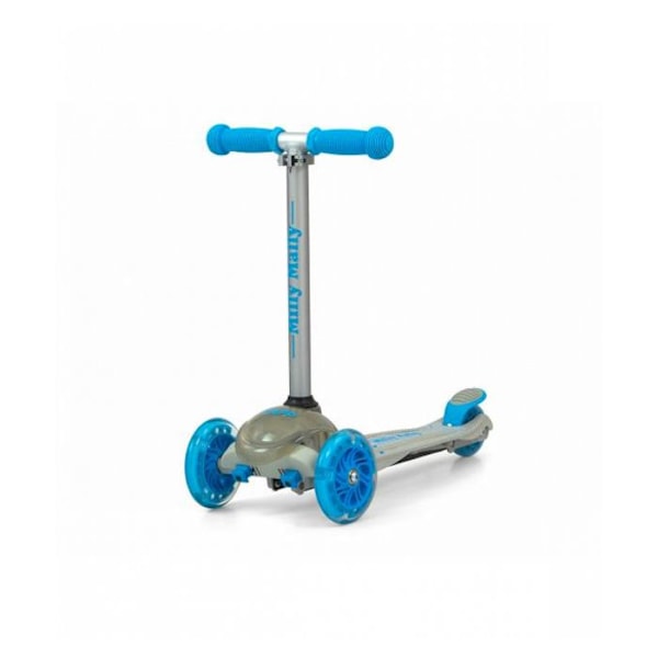 Trottinette - Milly Mally - Zapp - 3 hjul - Grå - Fällbar med LED Flerfärgad
