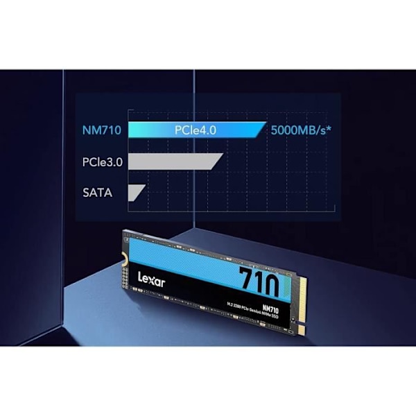 SSD - LEXAR - NM710 - 2To - M.2 2280 - PCIe Gen4x4 NVMe