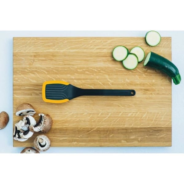 Fiskars Silikonspatel, Längd: 29 cm, Plast/Silikon, Functional Form, Svart/Orange, - 1027300