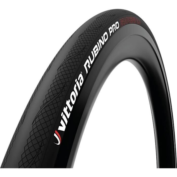 Vittoria Rubino Pro landsvägscykeldäck 700x28C (28-622) Svart Tubetype Svart