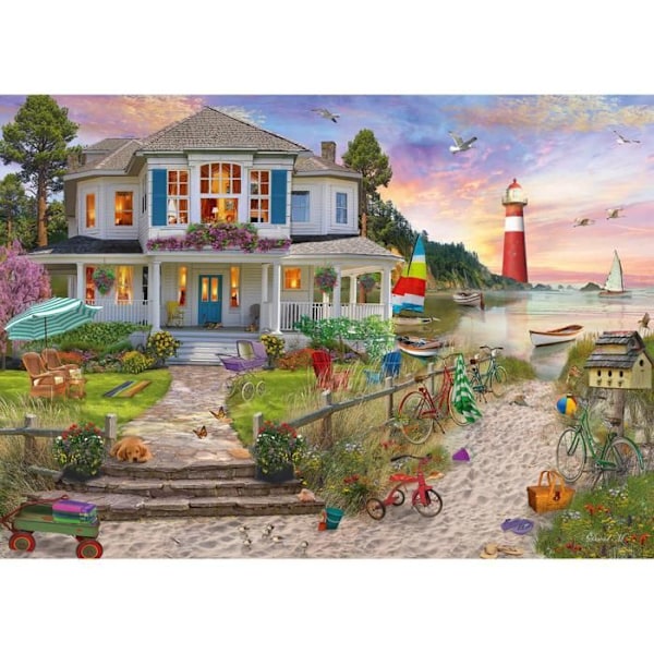 Pussel 1000 bitar: Strandhuset