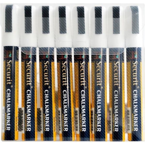 Illumigraph Erasable Markers - Set med 8 markörer Vit