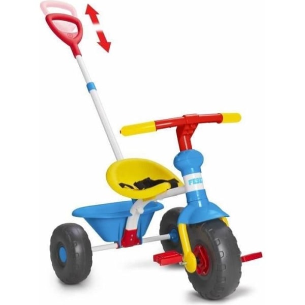 Baby Trike 3 in 1 trehjuling - FEBER - Blå - För bebisar från 1 år