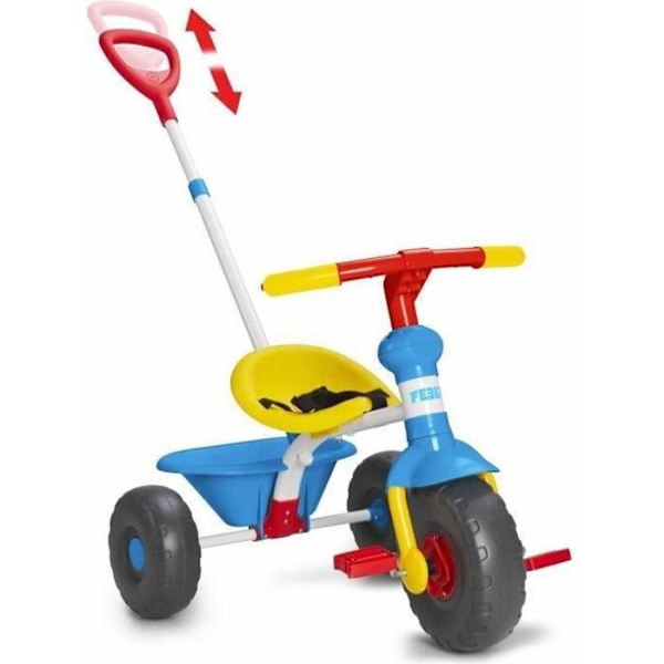 Baby Trike 3 in 1 trehjuling - FEBER - Blå - För bebisar från 1 år 3 i 1 trike