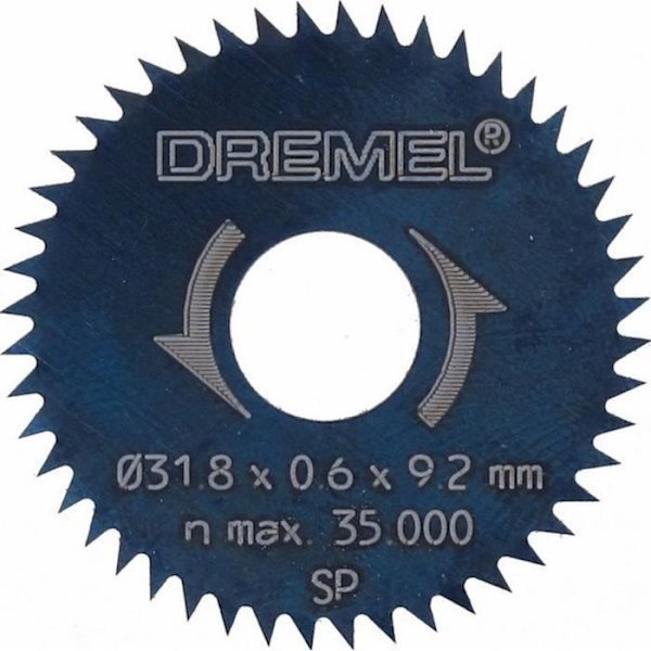 Set med 2 skärblad - DREMEL - 546 - Diameter 31,8 mm - För minicirkelsåg 670