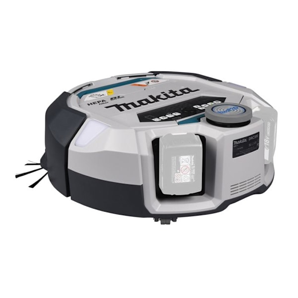 Robotdammsugare - Makita - DRC300Z - 18Vx2 LXT - HEPA-filter - LiDAR-navigation - 600 m²