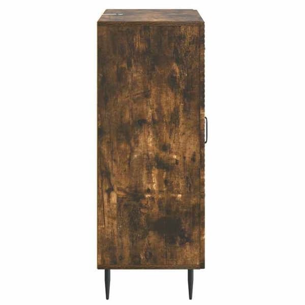 vidaXL Buffé Rökig ek 66 x 34,5 x 89,5 cm Ingenjörsträ 894860
