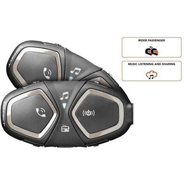 CELLULAR LINE Motorcykelintercom - Connect - Duo