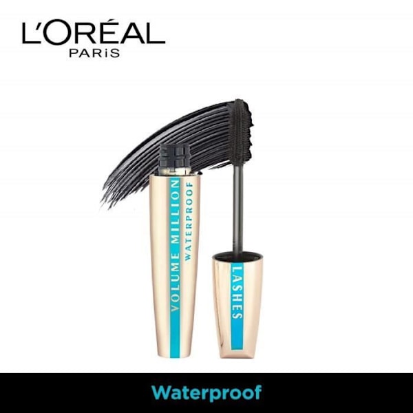 Mascara - L'Oréal Paris - Volume Million Lashes - Vattentät - 10,2 ml - Svart Svart