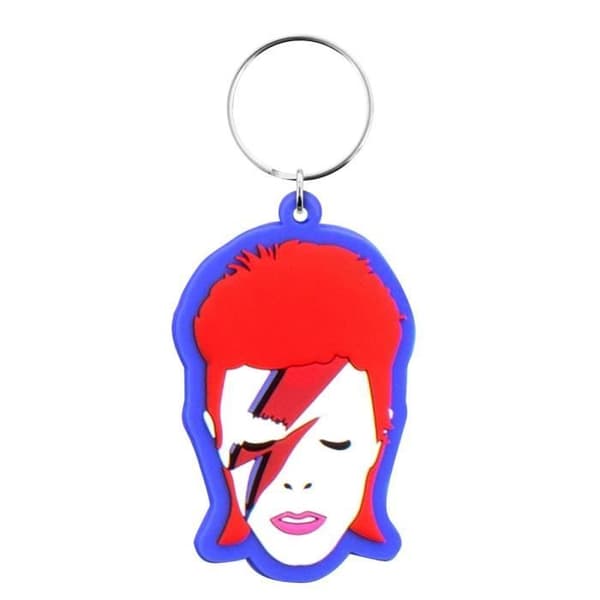 David Bowie gumminyckelring - Aladdin Sane - Blå Blå