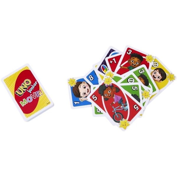 Mattel Games - UNO-UNO Junior Move!-Children's Card Game HNN03 Flerfärgad