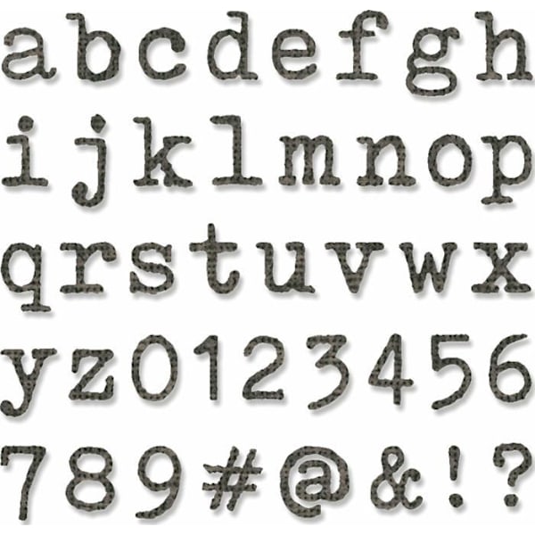 Kreativ stencil - Sizzix referensgaller - 664435 - Thinlits skärverktygsset med 24 st Happy Hour av Tim Holtz