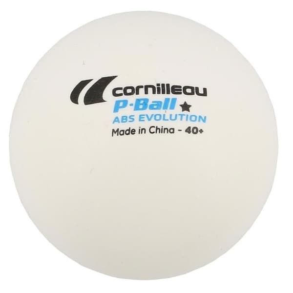 Bordtennisbollar - CORNILLEAU - P-ball abs evolution 1 - 6-pack - Vit - Standard Vit