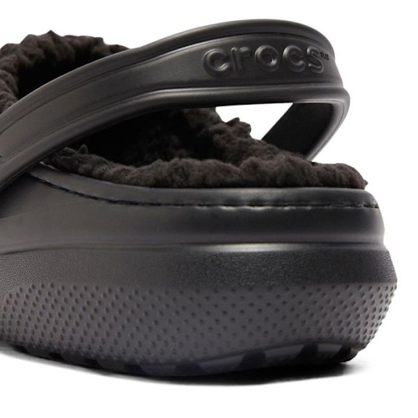 Zuecos - Crocs - Classic Lined - Svart - Bekväm - Klassisk foder - 39 1/2
