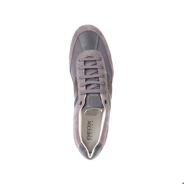 Baskets Geox Wells Suede+Textil - mörkgrå mörkgrå 44