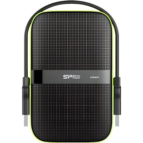 SILICON POWER A60 extern hårddisk - 2 TB - USB 3.0 - Svart