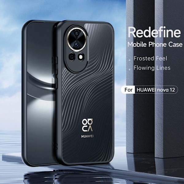 Fodral till Huawei nova 12 - Dux Ducis Aimo Series - Svart svart