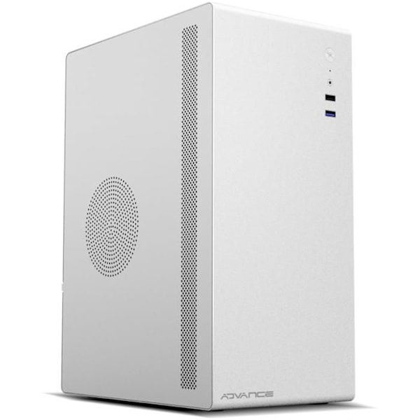 Chassi PC - OPTIMA SERIE - Silver - mATX / mITX - 4 expansionsportar - 100% metalldesign