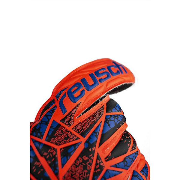 Målvaktshandskar - Reusch - Attrakt Solid - Orange - Barn - Hållbara och flexibla hyper orng/elec blå 8