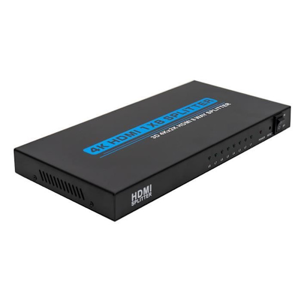 Premium HDMI 1.4 Splitter 4Kx2K, 1x8 8 portar HDMI 1080p HDCP 1.3, 3D 4K Blu-Ray