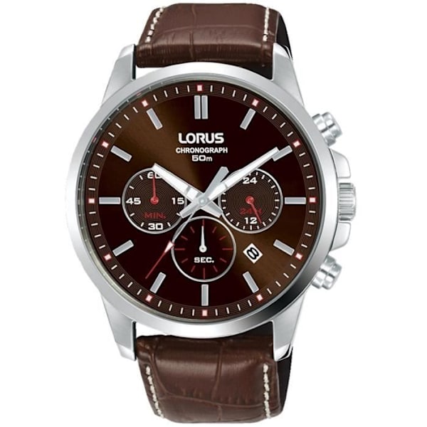 Klocka - LORUS - RT315JX9 - Rostfritt stål - Läder - Multifunktionell