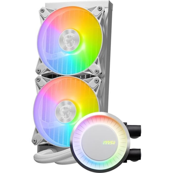 Refroidissement PC - MSI - 306-7ZW5E21-C24/306-7ZW5E24-C2 - MAG CORELIQUID E240 VIT WHITE