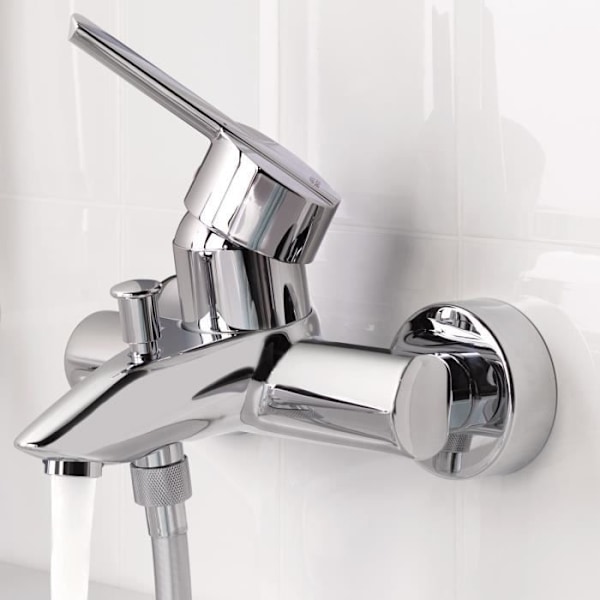 GROHE Feel engrepps bad-/duschblandare, väggmontering, gängad anslutning för 1/2" flexibel slang, metallrosetter ingår