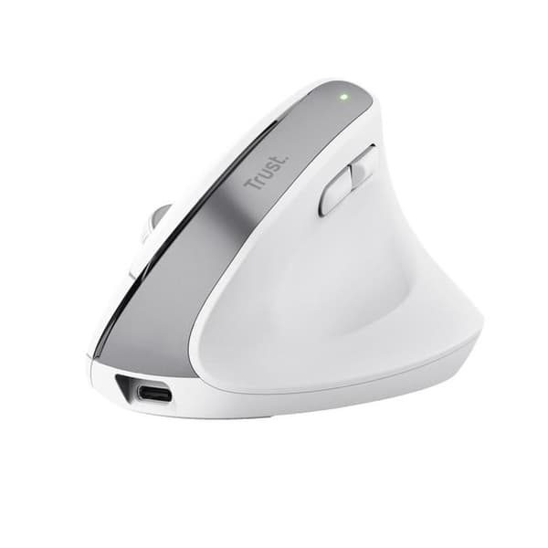 Trådlös ergonomisk mus - TRUST - Bayo+ - Bluetooth/RF 2.4 GHz - 2400 dpi - 6 programmerbara knappar