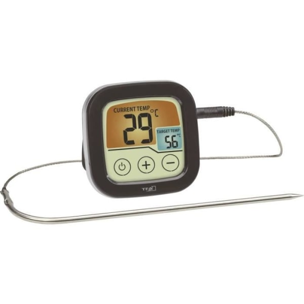 Mekanisk grilltermometer TFA 14.1509.01 kärntemperaturövervakning, med pekskärm, trådsensor