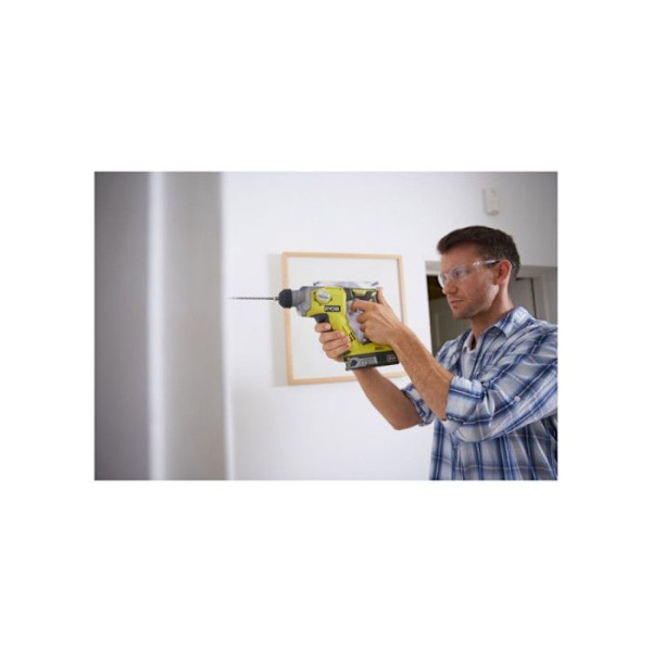 RYOBI - 18V ONE+ SDS+ perforator - 4 lägen - 1,3 Joule Epta + 2,5 Ah batteri - laddare, bärväska - R18SDS-125S Grönt & kol