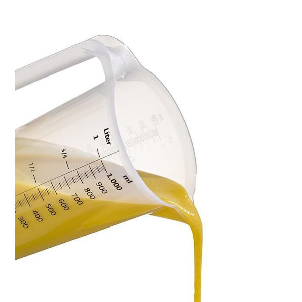 Måttkopp - APS - GRADUERAD KANNA Ø 12 CM - 1 LITER - Transparent polypropen transparent