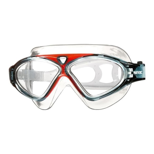 SEAC Vision Hd simglasögon och mask - Unisex Vuxen - Röd röd och genomskinlig