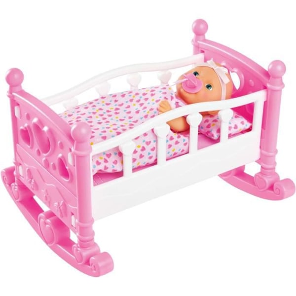 New Born Baby Doll Cradle Bed + tillbehör