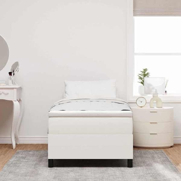 vidaXL Plattformssängram Kräm 80 x 200 cm 3337379
