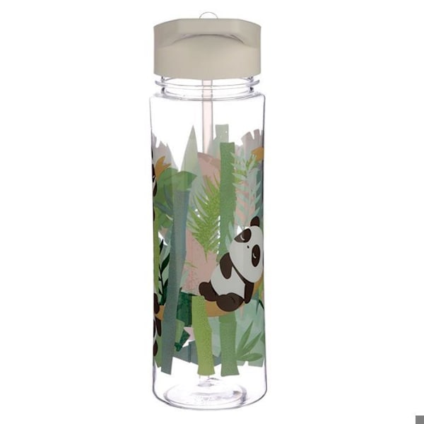 Vattenflaska - Puckator - Panda - 550ml - Vit/Grön - Unisex vit/grön