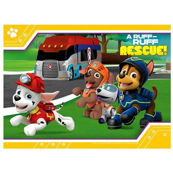 Pussel - RAVENSBURGER - Paw Patrol - 4 i 1 - 12, 16, 20 och 24 bitar - För barn från 3 år