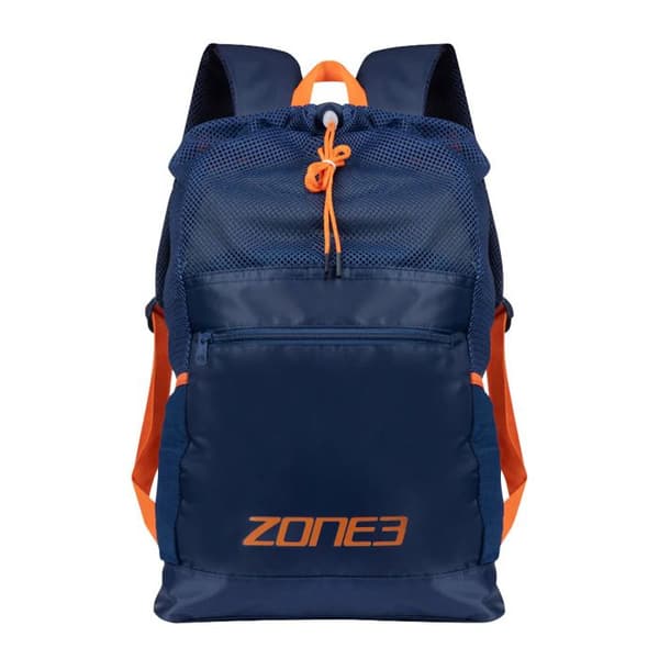 Zone3 mesh ryggsäck marin/orange