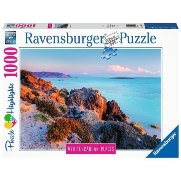 1000 bitars pussel - Medelhavets Grekland - Ravensburger - Landskap och natur - Vuxen