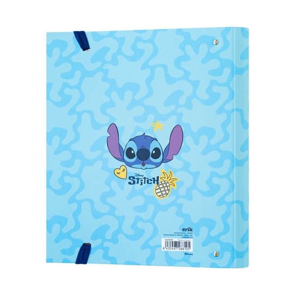 A4 mapp - Disney - Stitch Tropical - 4 ringar - Elastisk - 32x27,5 cm
